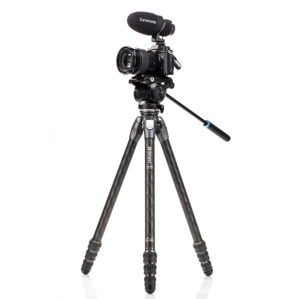 Benro Tortoise TTOR24CLV Carbon Fiber Tripod with Leveling Base - Lightweight & Sturdy for Travel, Photography, and Videography
