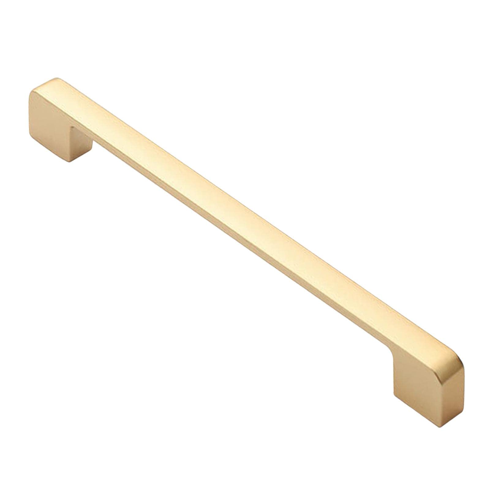 Golden Brushed Aluminum Cabinet Handles for Kitchen, Wardrobe & Dresser - Durable Hardware Upgrade