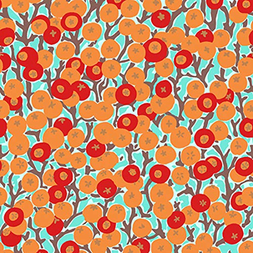 Premium English Garden PWSL058 Cherry Tomatoes Spring Cotton Fabric by Yd - Perfect for Quilting, Dressmaking & Home Decor Projects
