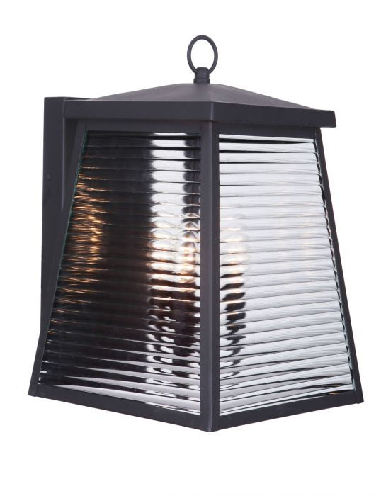 Armstrong Three Light Outdoor Wall Mount in Midnight Black - Durable Exterior Sconce for Porch, Patio, and Garden Lighting