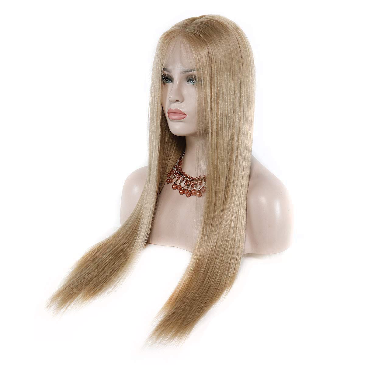 13x6 Lace Front Wigs for Black Women - Blonde Synthetic Kanekalon Fiber Wig with Baby Hair (22 Inches) | Perfect for Daily Wear, Cosplay & Special Occasions