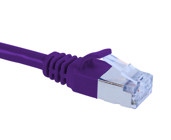 CAT6A Ethernet Patch Cable - Slim6AS Series Shielded Snagless Boot U/FTP RJ45 (0.5ft) - High-Speed Networking for Gaming, Office & Home Theater Setup