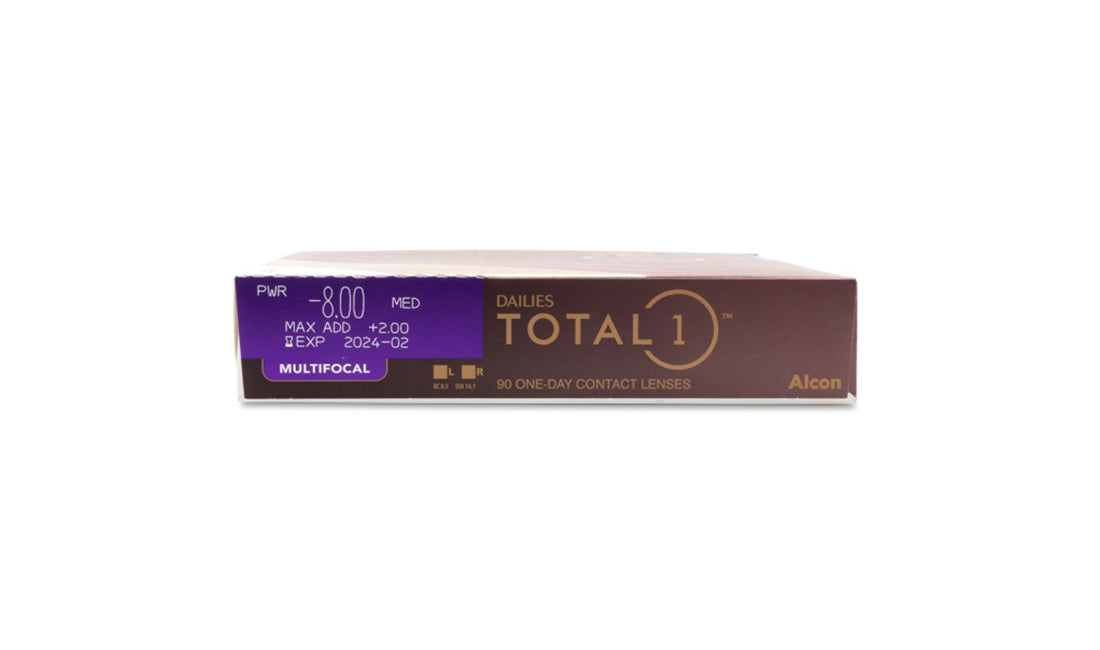Dailies Total 1 Multifocal Contact Lenses - 90 Pack (3 Month Supply) | Premium Comfort for Presbyopia | Perfect for Work, Reading & Daily Activities