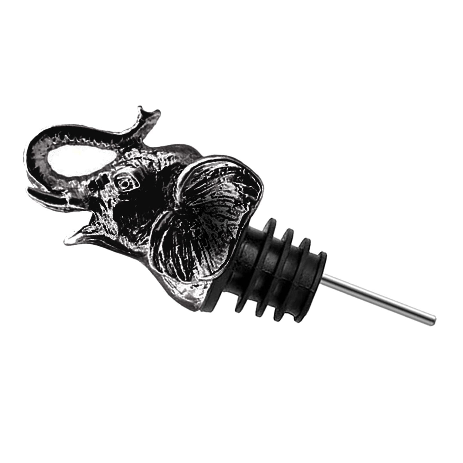 Premium Stainless Steel Wine Pourer & Aerator with Elephant Design - Perfect for Restaurants, Parties & Home Wine Tasting Events