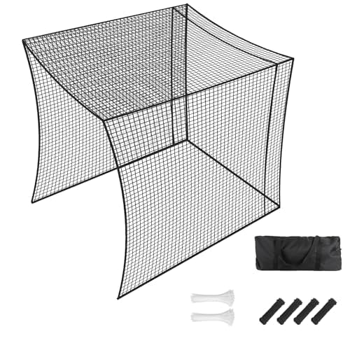**Premium Golf Batting Cage Net for Indoor & Outdoor Practice - Heavy Duty Baseball Hitting Net for Backyard, Driving Range & Training - Perfect for Golfers, Baseball Players & Sports Enthusiasts**