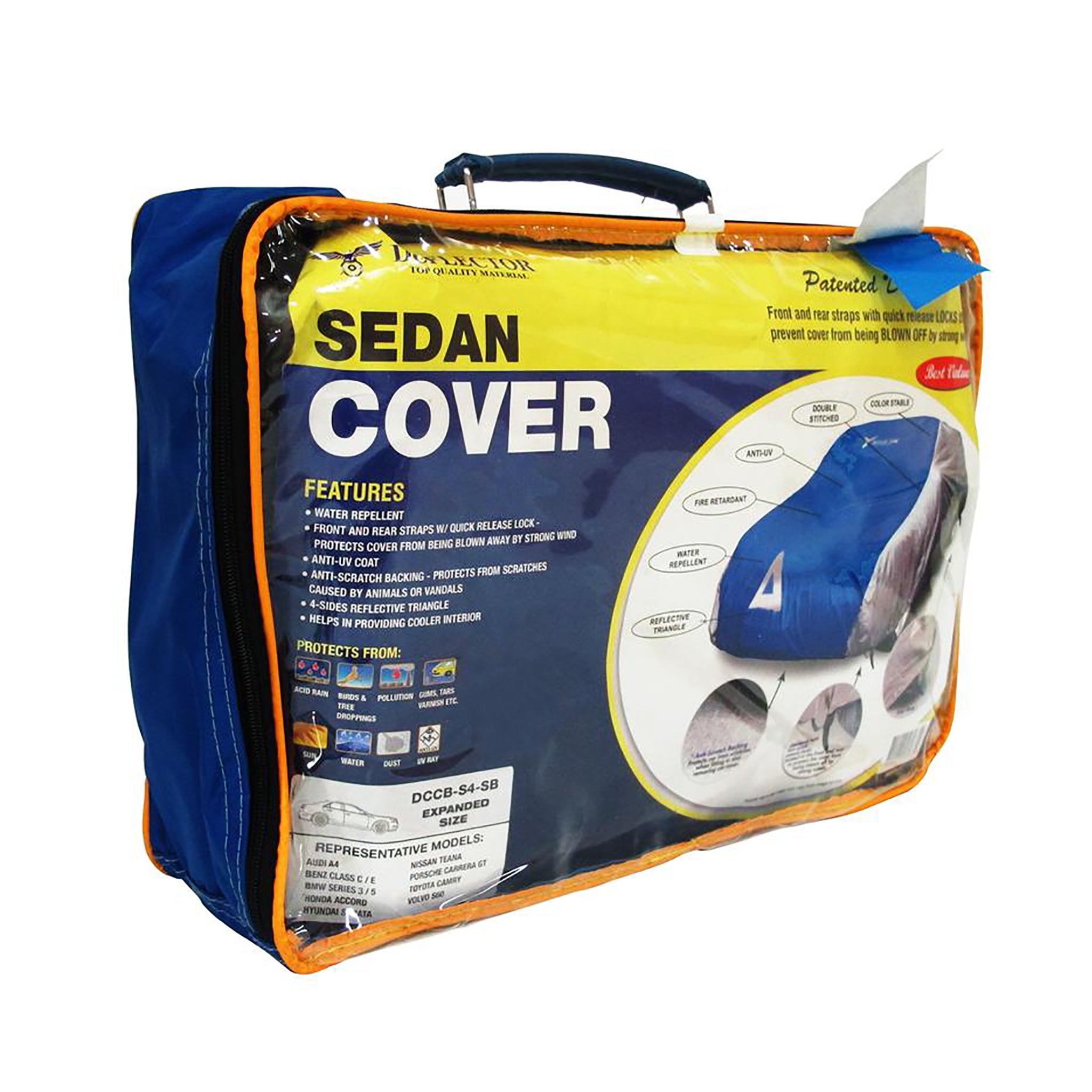 Waterproof Car Cover for Sedan XL - Heavy Duty UV Protection, Windproof & Dustproof (Blue) | Perfect for Outdoor Parking, Travel & Long-Term Vehicle Storage