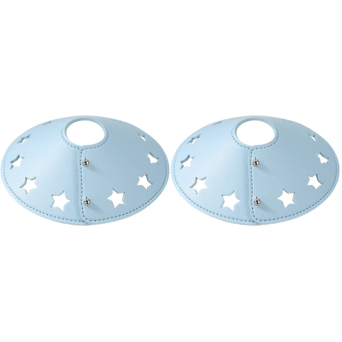Ibasenice Leather Lamp Shade - 2 Pack Handmade Chandelier Cover, Vintage Light Fixture Decor for Living Room, Bedroom & Dining Room Lighting Upgrade