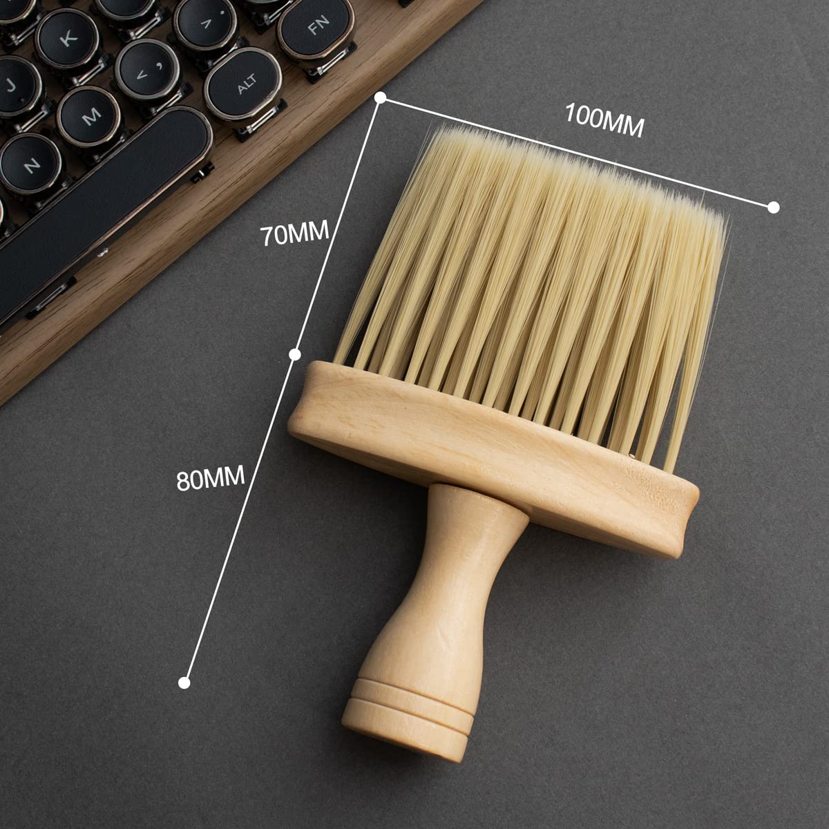 Wooden Anti-Static Keyboard Cleaning Brush - Dust & Crumbs Remover for PC, Laptop, Mechanical Keyboards - Perfect for Office, Gaming & Home Use