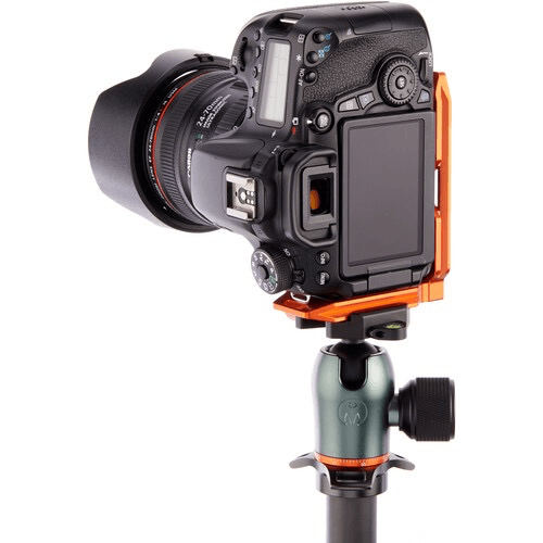3 Legged Thing QR11 FBC 2.0 Universal L Bracket for DSLR Cameras - Copper Orange | Quick Release Plate, Tripod Mount, Vertical Shooting | Perfect for Photography, Vlogging & Outdoor Adventures