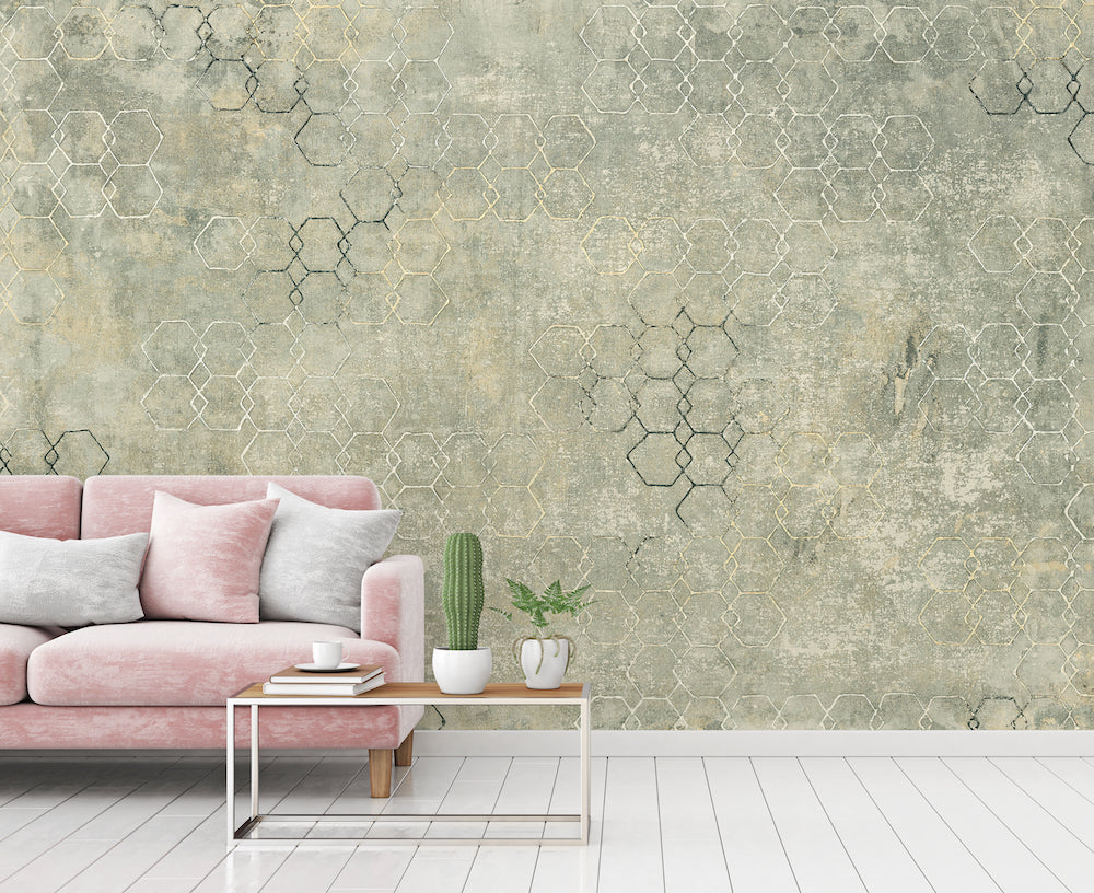 Atelier 47 Hexagon Wall Art - Modern Geometric Home Decor for Living Room, Bedroom & Office | Handmade Metal Wall Sculpture
