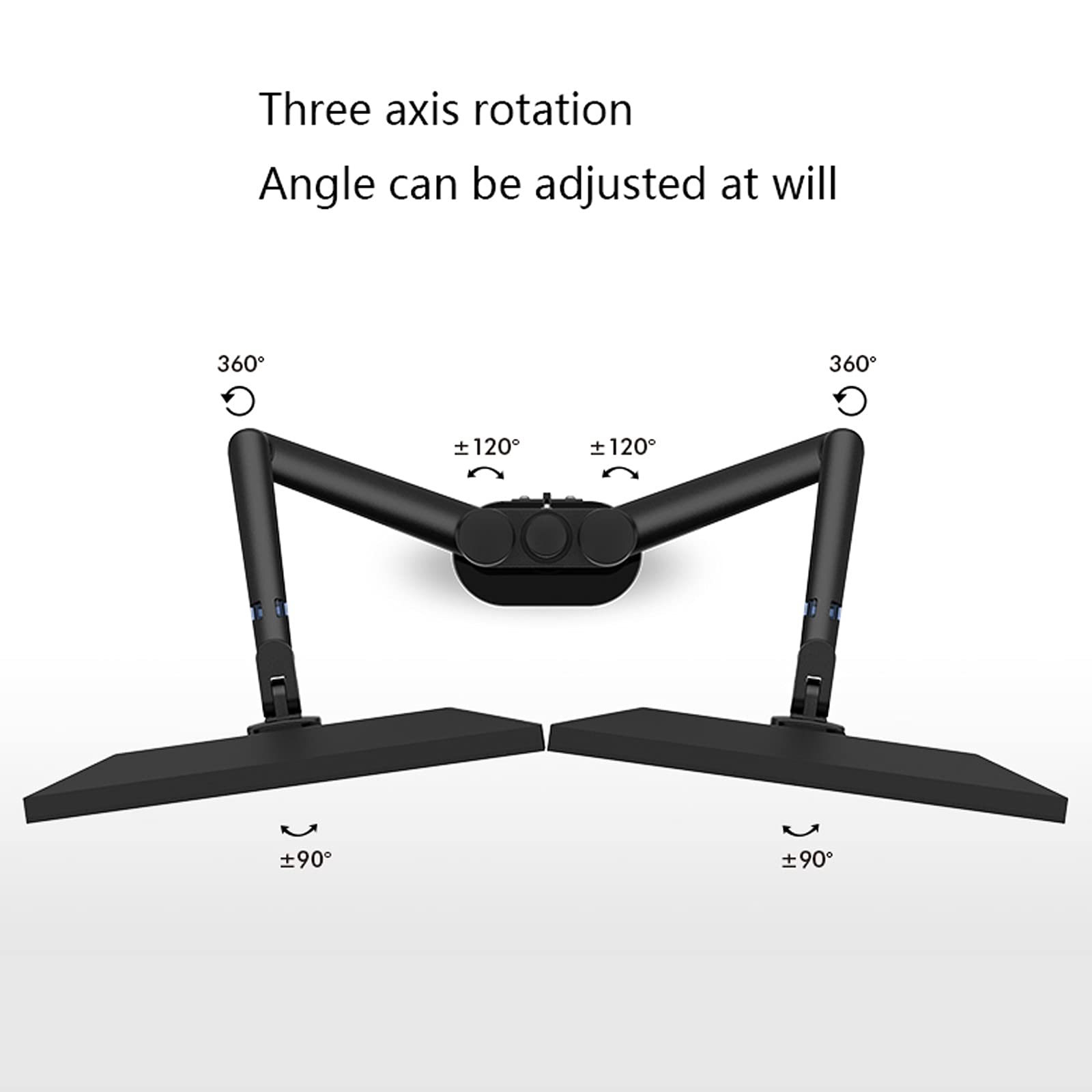 Adjustable Dual Monitor Arm Stand for 17