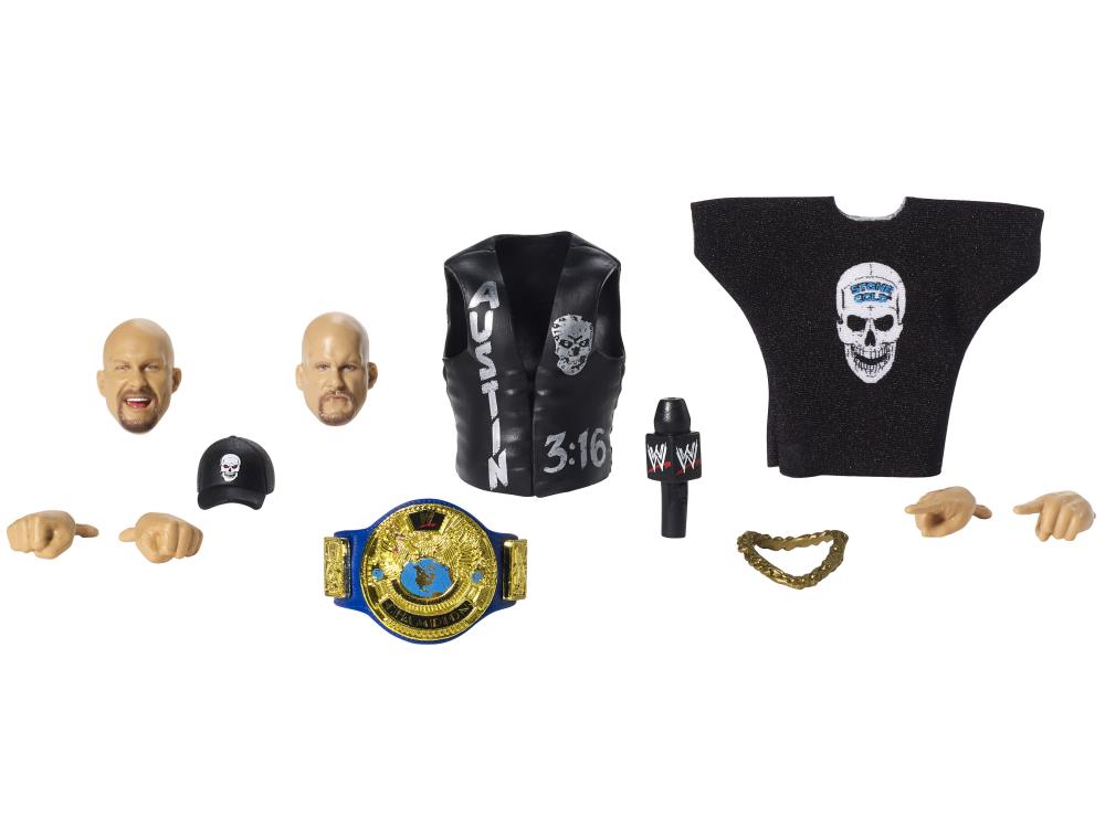WWE Ultimate Edition Greatest Hits Stone Cold Steve Austin Action Figure - Collectible Wrestling Toy for Fans, Gifts & Display