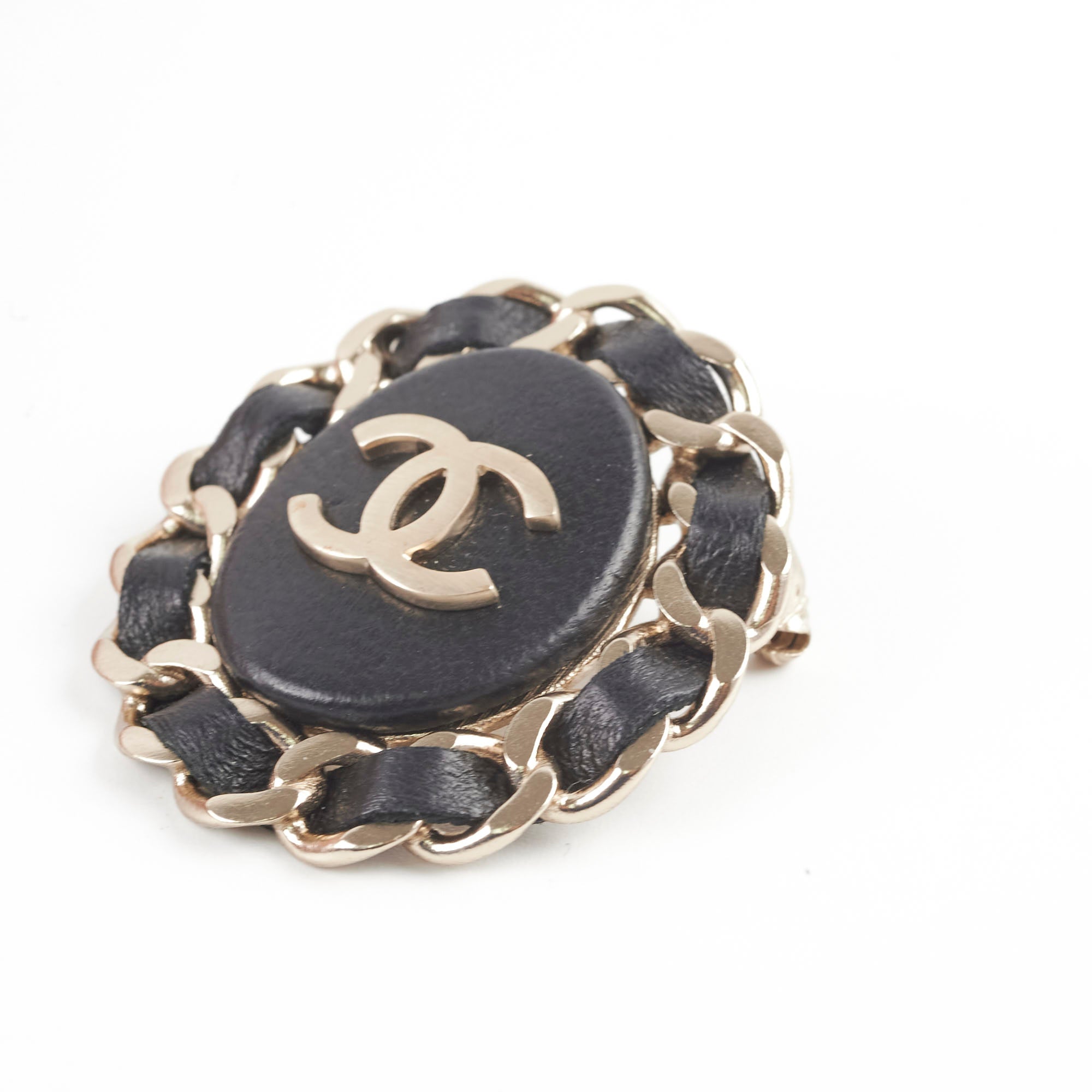 Chanel Black Crystal Brooch - Elegant Fashion Accessory for Women | Perfect for Dresses, Jackets & Bags