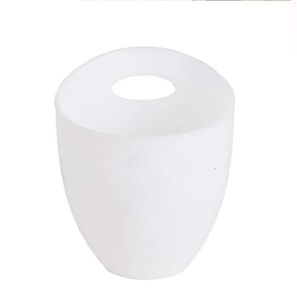 SOSSEG 3.6L White Plastic Oval Ice Bucket - Wine & Beer Bottle Cooler for Parties, Beverage Chiller Bin with Handle | Perfect for Outdoor BBQs, Pool Parties, and Home Entertaining