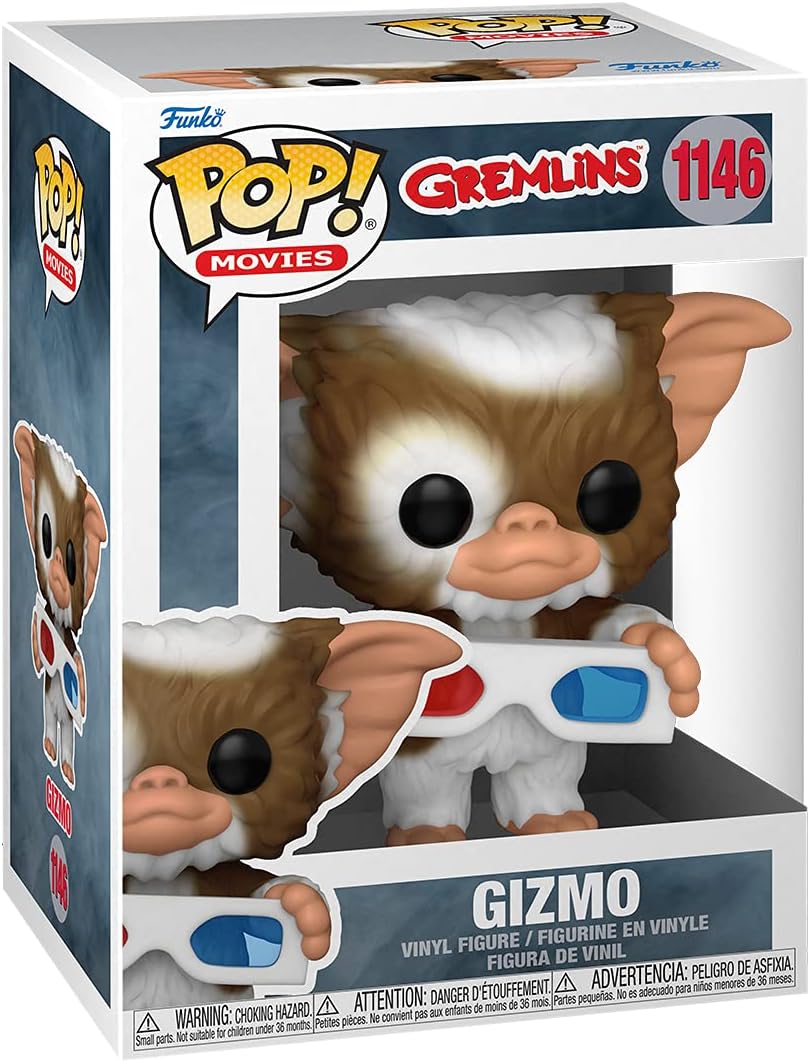 Gremlins Funko Pop! Gizmo with 3D Glasses #1146 - Collectible Movie Figure for Display, Gifts & Pop Culture Fans