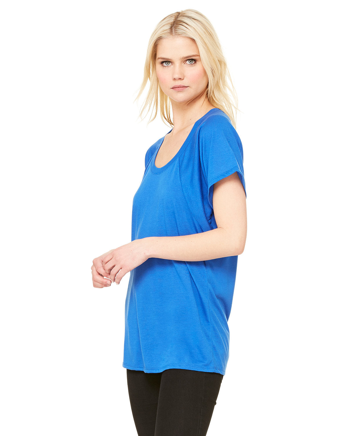 Bella + Canvas B8801 Women's Flowy Raglan T-Shirt - Soft Comfort Fit Short Sleeve V-Neck Tee for Casual Wear, Yoga & Everyday Outfits