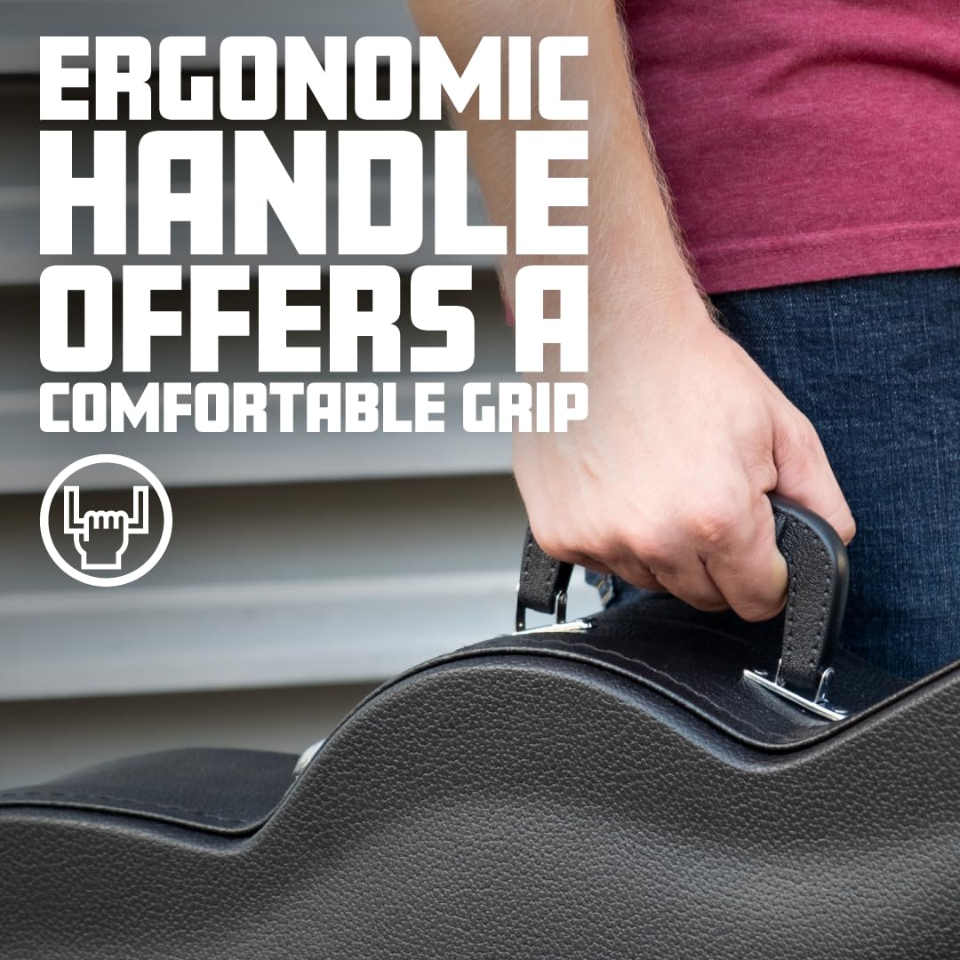 Gator Cases GWE-JAG Hard-Shell Wood Guitar Case for Fender Jaguar & Jazzmaster - Durable Protection for Electric Guitars | Perfect for Gigging, Travel & Studio Use