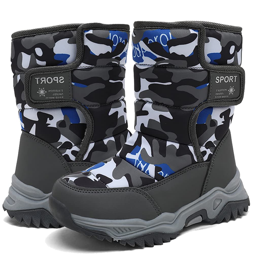 Kids' Waterproof Snow Boots for Boys & Girls - Slip-Resistant Winter Shoes for Cold Weather (Toddler/Big Kid) - Perfect for Outdoor Play, Snow Days & Winter Adventures