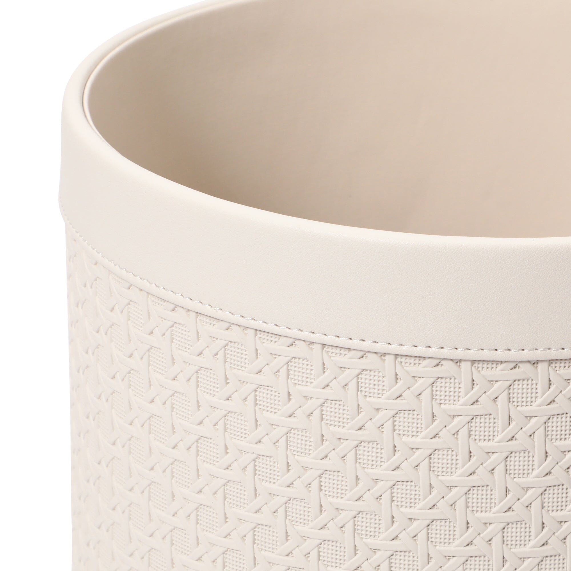 Embossed Dust Box Medium Ivory - Elegant Storage Solution for Home, Office & Bathroom Organization