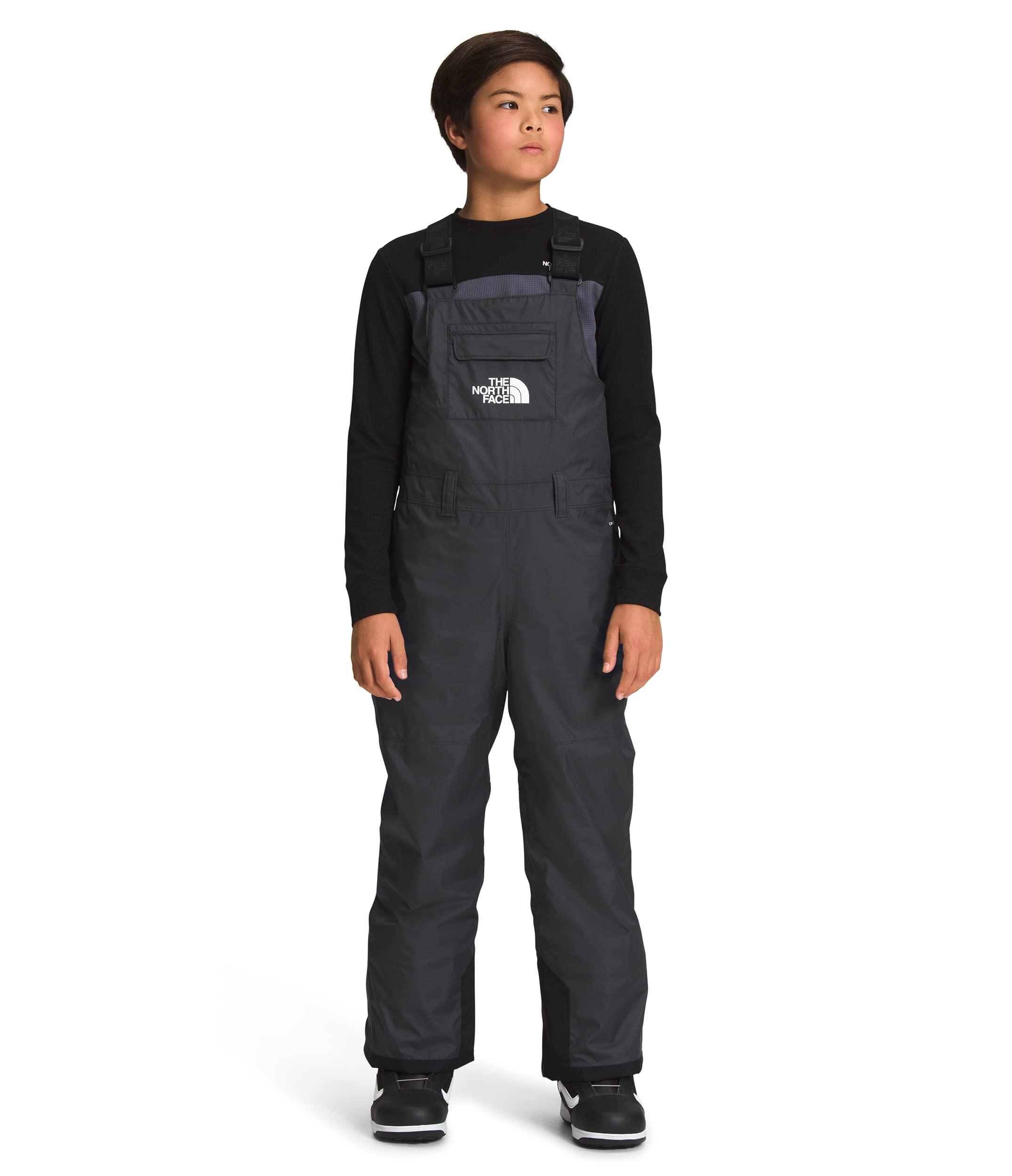 THE NORTH FACE Freedom Insulated Bib for Kids - Waterproof Snow Bib Pants for Boys & Girls - Winter Skiing, Snowboarding & Outdoor Activities