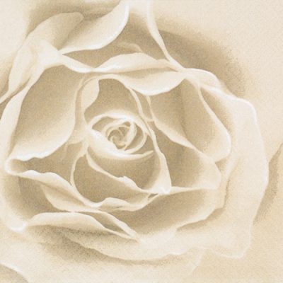 Rose Gold Floral Paper Napkins - 20 Pack Disposable Elegant Dinner Napkins for Weddings, Parties & Special Occasions