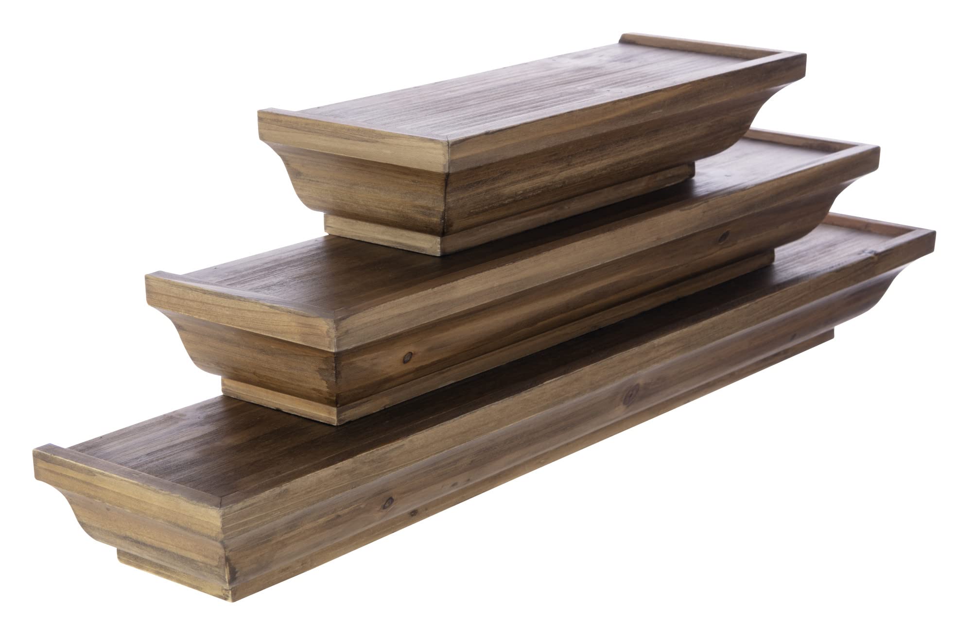 Kiera Grace Muskoka Fitz Wooden Shelves Set of 3 - 12