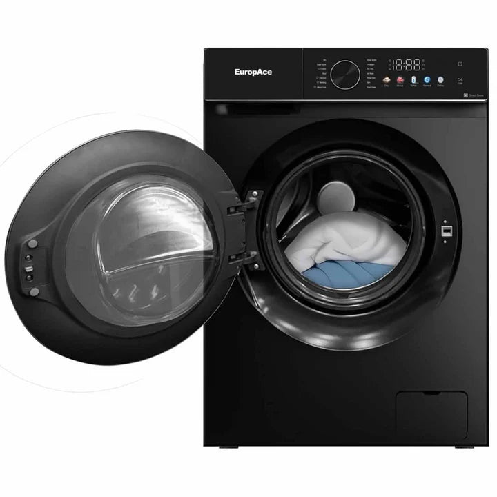 Europace EWD8107DBK 10kg/7kg Washer Dryer Combo - Energy Efficient Front Load Laundry Machine for Apartments & Small Homes | Perfect for Space-Saving Laundry Solutions