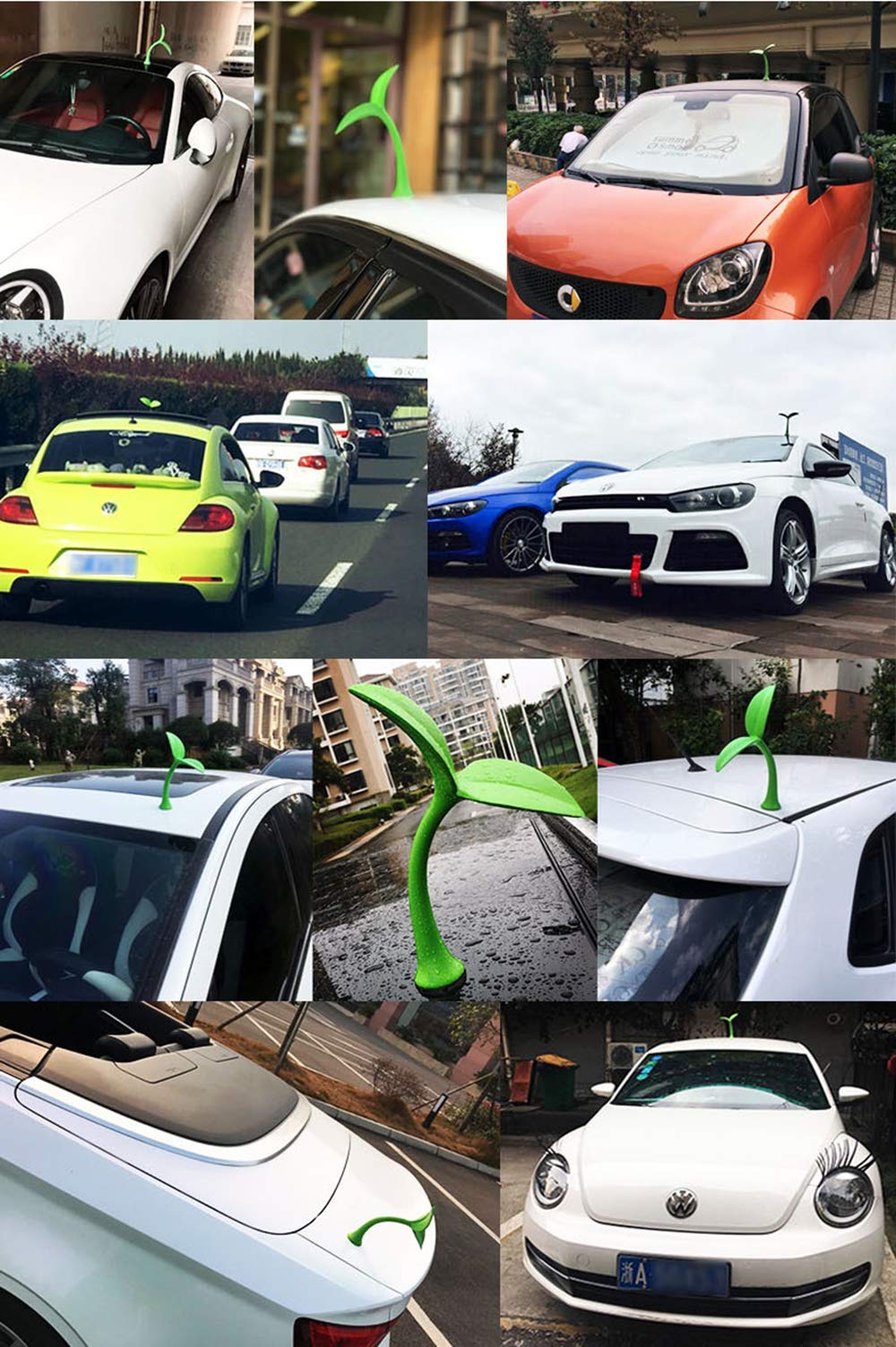 3D Grass Blade Car Decals - Exterior Stickers for Roof, Bumper & Hood - Realistic Green Car Accessories - Perfect for Car Shows, Themed Rides & Personalization