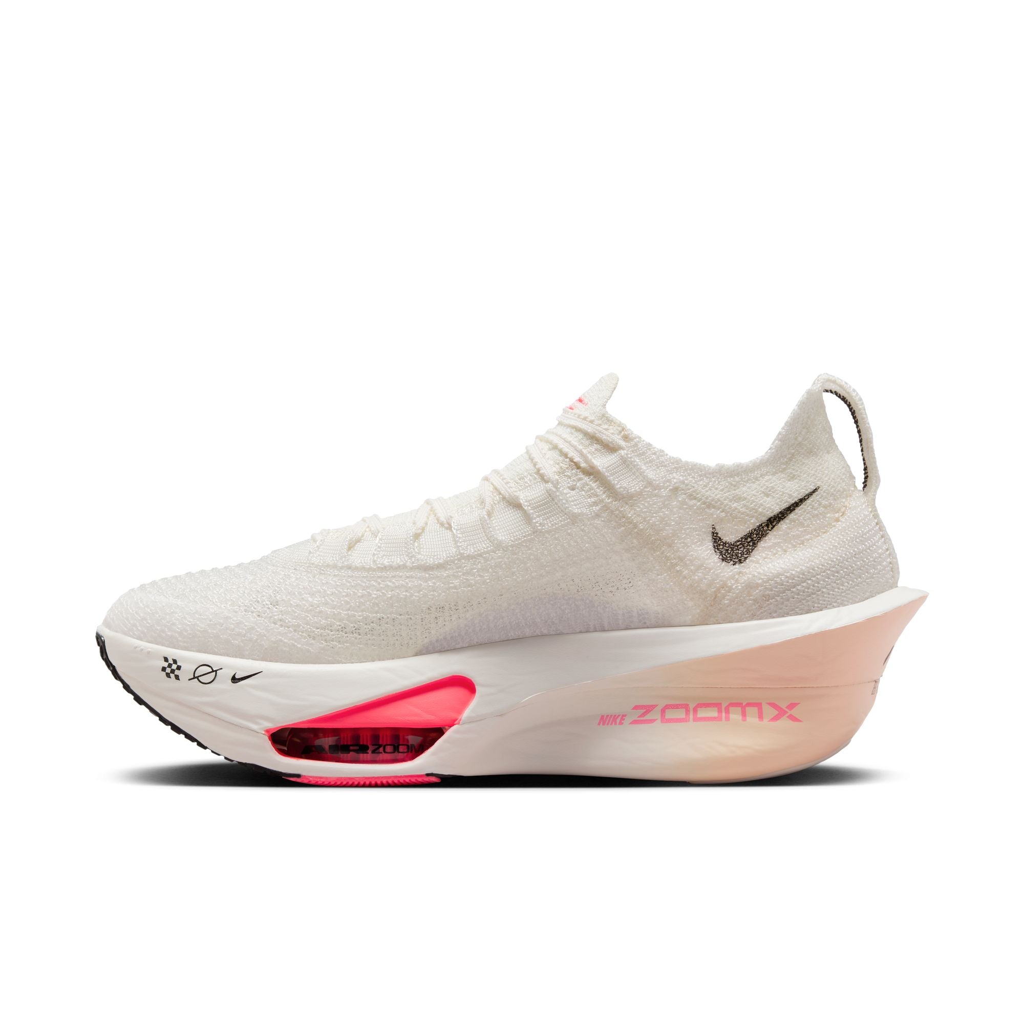 Nike Women's Alphafly 3 Running Shoes - Sail/Black Crimson Tint Guava Ice | Lightweight Cushioned Marathon Sneakers for Road Racing & Training