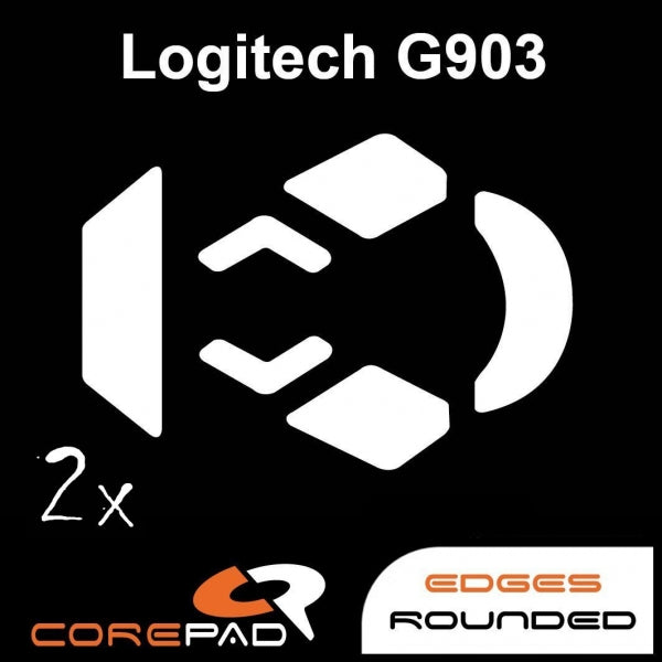 Corepad Skatez Mouse Feet for Logitech G903 Lightspeed & G903 HERO - Ultra Smooth Gliding Replacement Feet - Perfect for Gaming, Esports & Professional Use