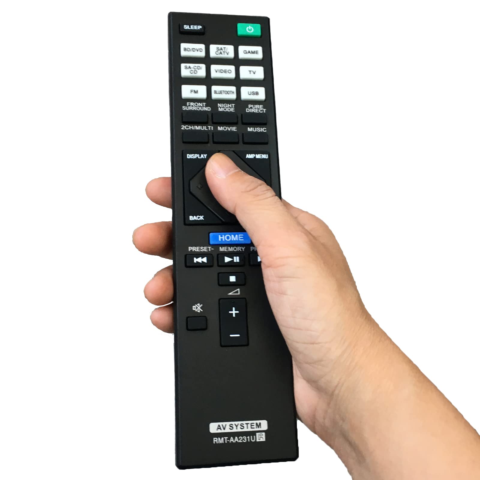 Universal Replacement Remote Control Compatible with Sony STR-DN1070 RMT-AA230U RMT-AA320U STR-DN1080 RMT-AA231U AV Receiver - Perfect for Home Theater & Entertainment Systems