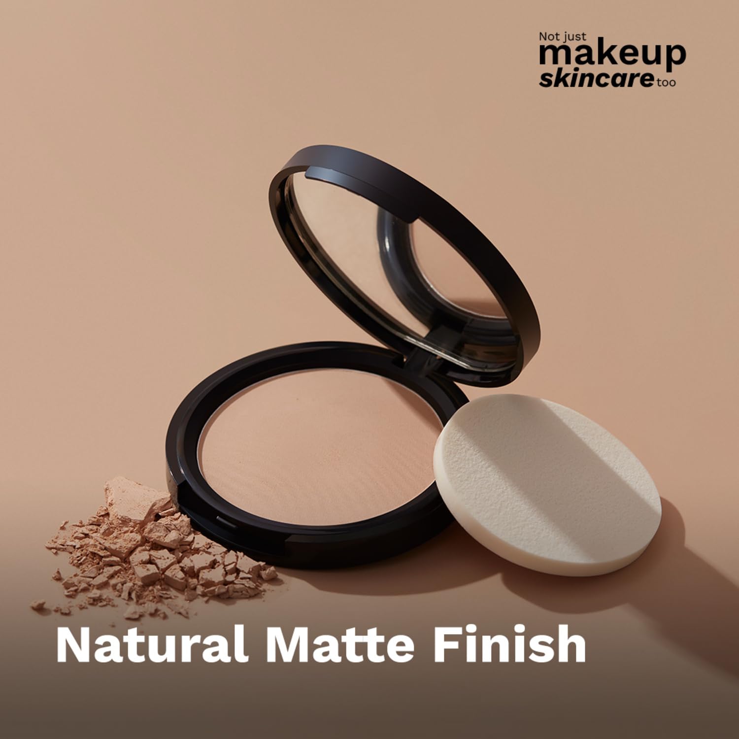 Pure Ivory Matte Finish Compact Powder - Oil Control, Concealer & Radiance Booster for Flawless Skin | Perfect for Daily Makeup & Touch-Ups On-The-Go
