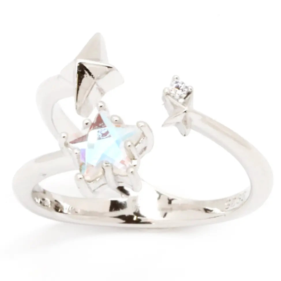 Star Blossom Ring - Elegant Floral Jewelry for Women, Sterling Silver Flower Ring, Perfect Gift for Valentine's Day, Anniversary & Special Occasions - Ideal for Weddings, Date Nights & Everyday Wear