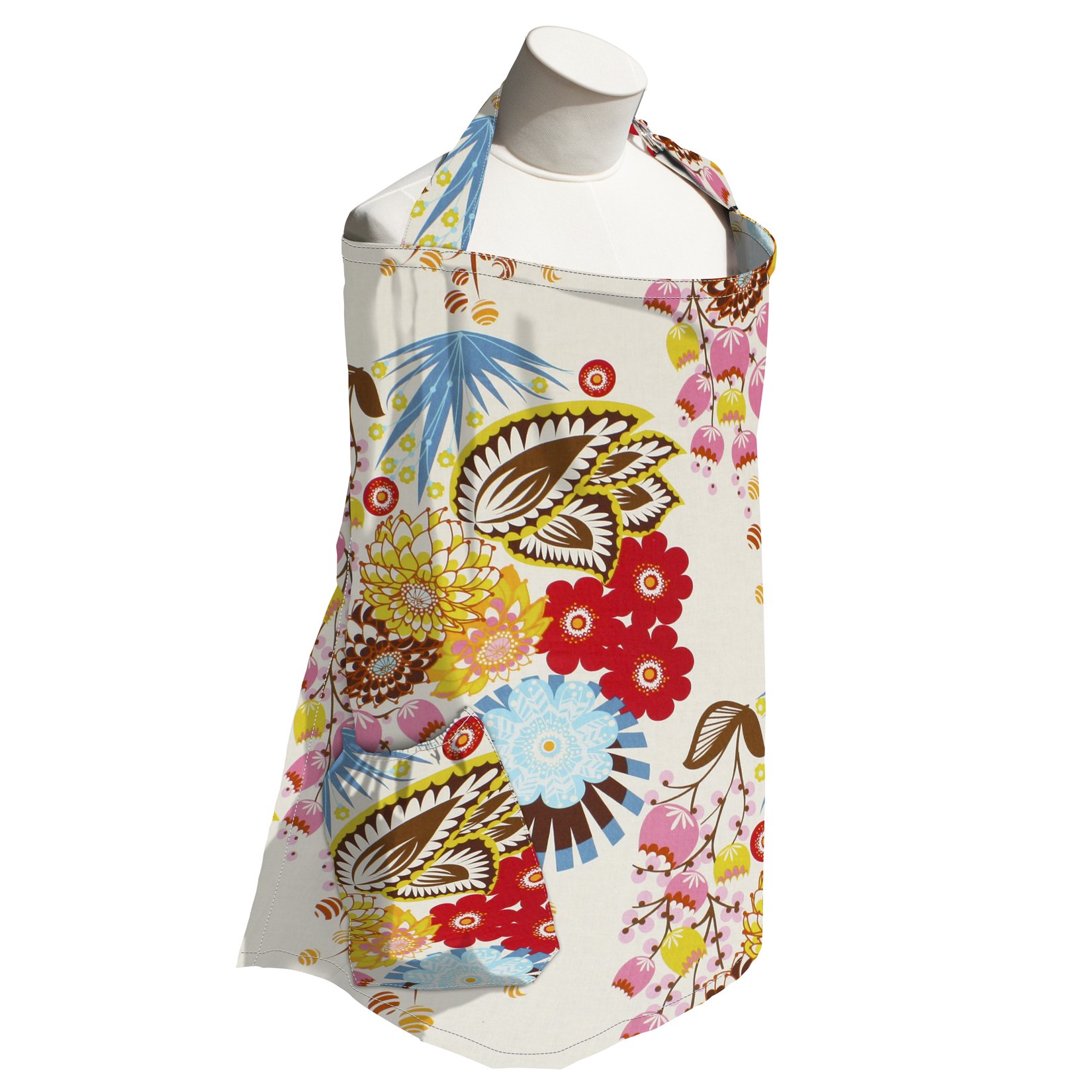 April Flowers Nursing Cover - Soft & Breathable Breastfeeding Cover for Moms - Perfect for Nursing in Public, Travel, and Baby Bonding