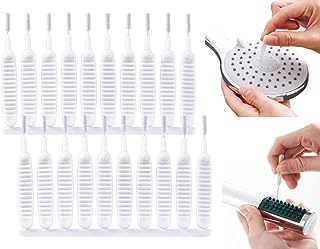 Hoppokart 20Pcs Reusable Shower Head Cleaning Brush Kit - Multi-Functional Nozzle Cleaner for Shower Holes & Small Gaps - Perfect for Bathroom, Kitchen & Hard-to-Reach Areas Cleaning