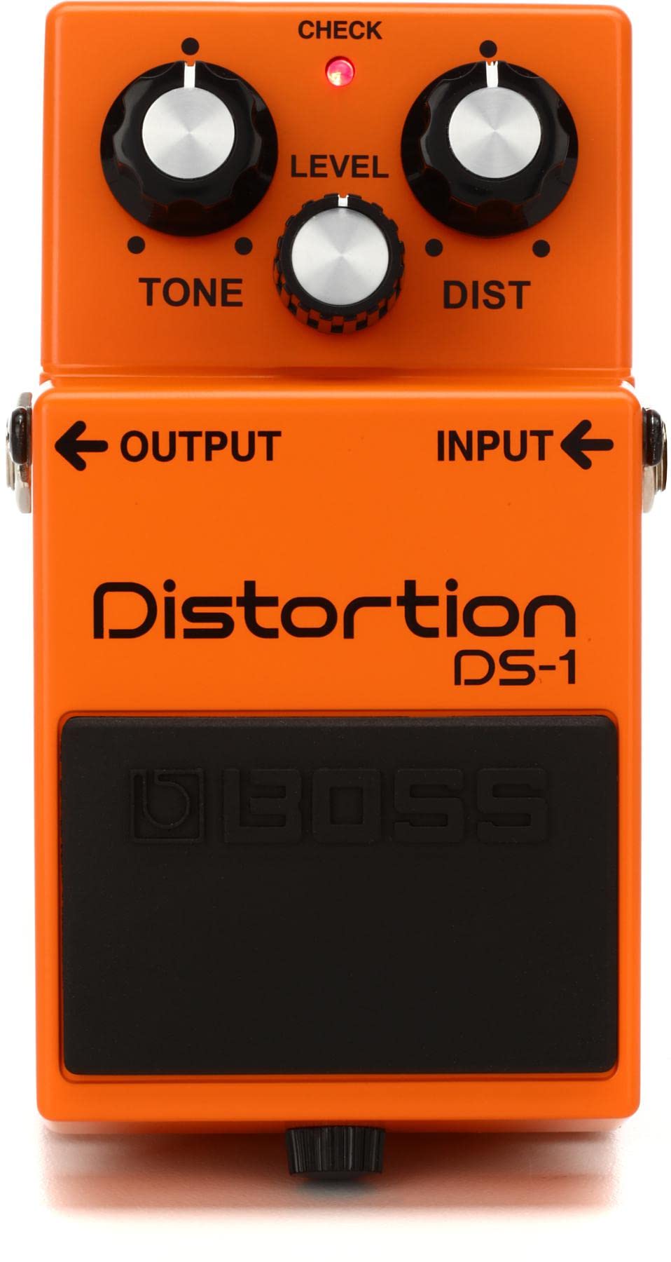 Boss DS-1 Distortion Pedal & Ernie Ball 2221 Regular Slinky Nickel Wound Electric Guitar Strings Bundle (.010-.046) - Premium Guitar Effects & Strings Combo for Rock, Metal & Studio Recording