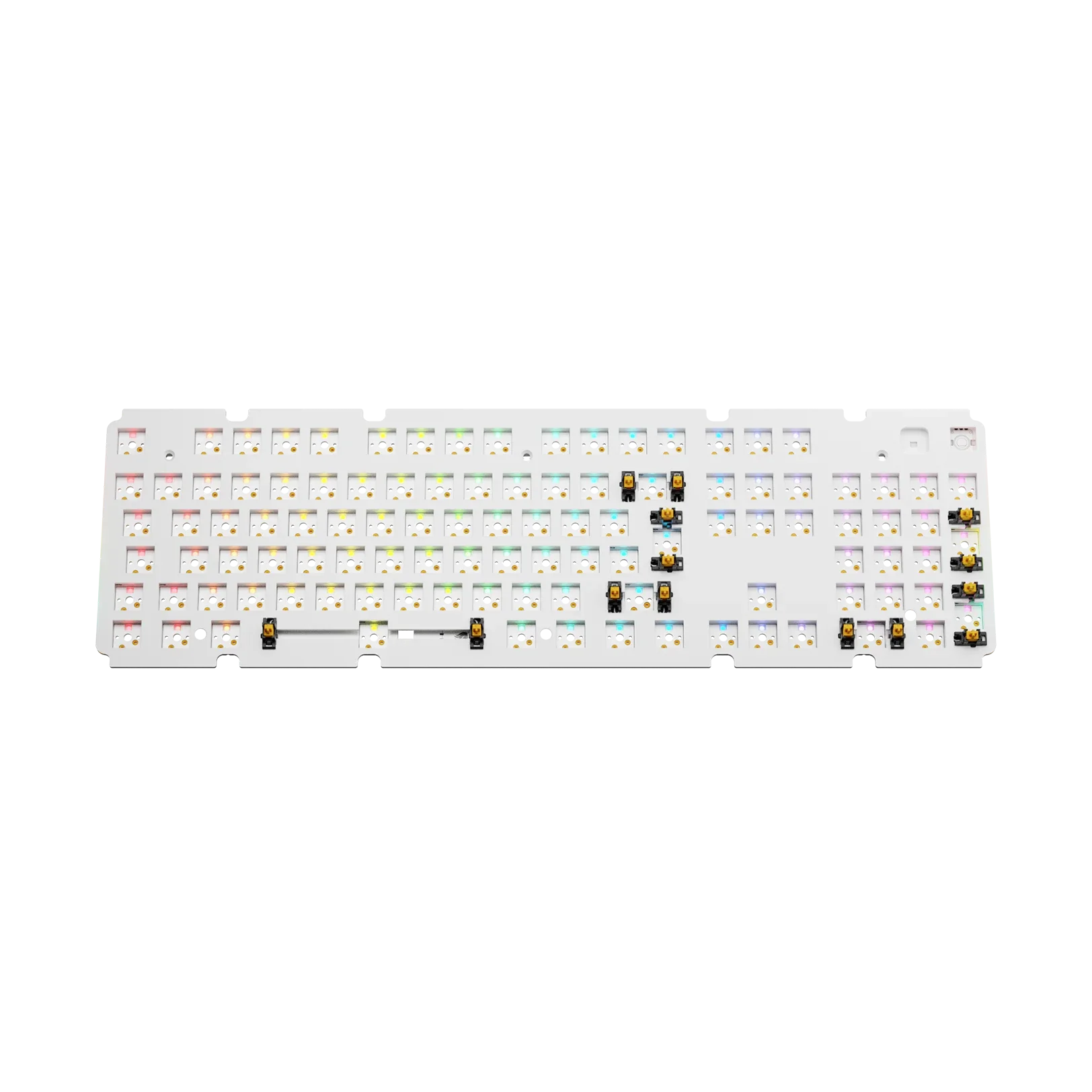 GMMK 3 Mechanical Keyboard Switch Plate - 100% FR4 Material, White Color, ISO Layout - Perfect for Custom Keyboard Builds & Gaming Setups