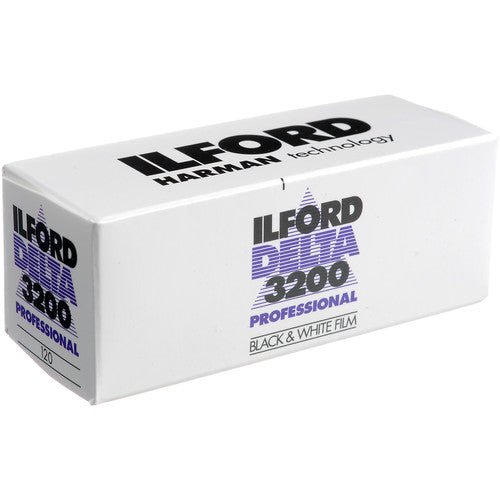 Ilford Delta Professional 3200 Black & White Film - 120 Roll Pack (5 Rolls) for High-Speed Photography, Low Light Conditions & Night Scenes