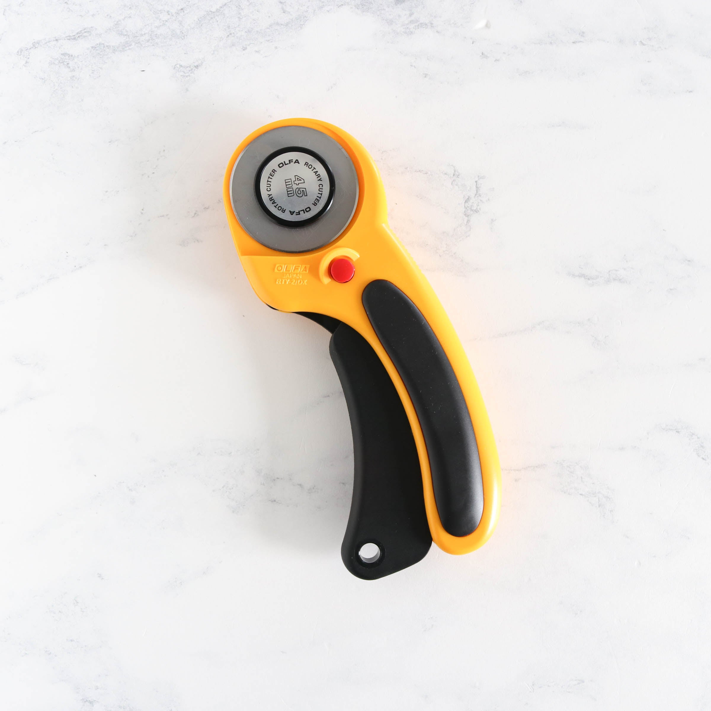 45mm OLFA Rotary Cutter - Premium Fabric & Craft Cutting Tool for Quilting, Sewing, Scrapbooking & DIY Projects