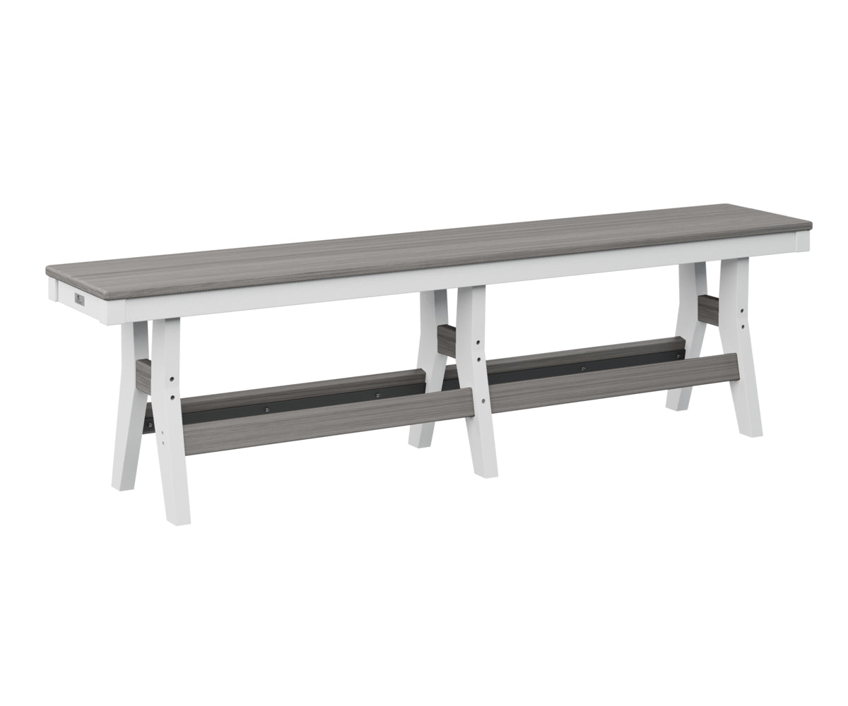 Berlin Gardens Harbor 66 Counter Height Dining Bench - Outdoor Bar Stool for Patio, Deck & Garden Use