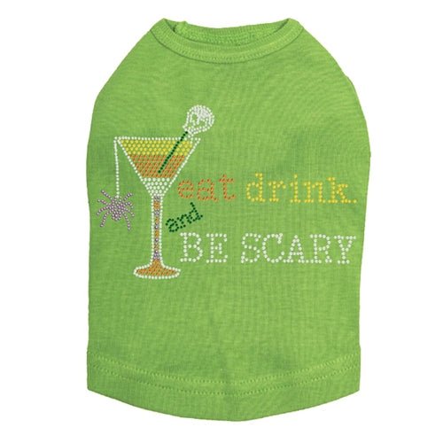 Eat, Drink & Be Scary Halloween T-Shirt - Multiple Color Options for Men & Women - Perfect for Halloween Parties & Costume Events