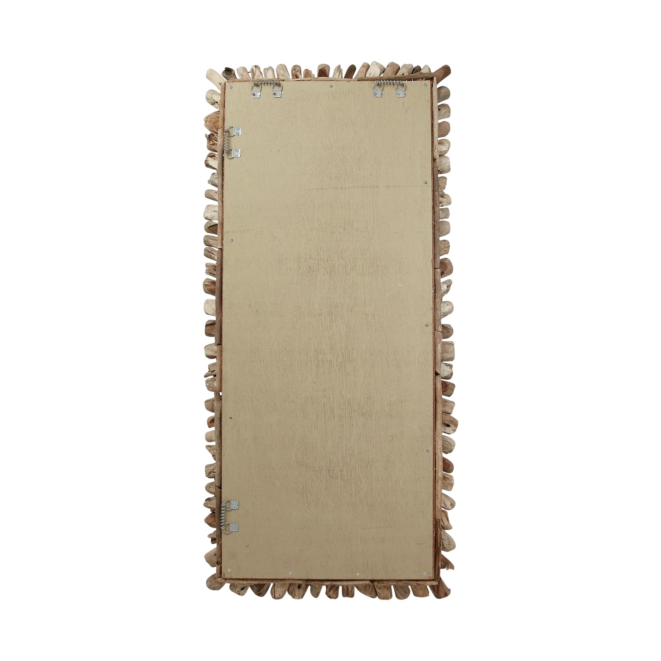 Creative Co-Op Large Rectangle Driftwood Framed Mirror - Rustic Wall Decor for Living Room, Bedroom & Bathroom - Natural Wood Accent Piece for Home Decor