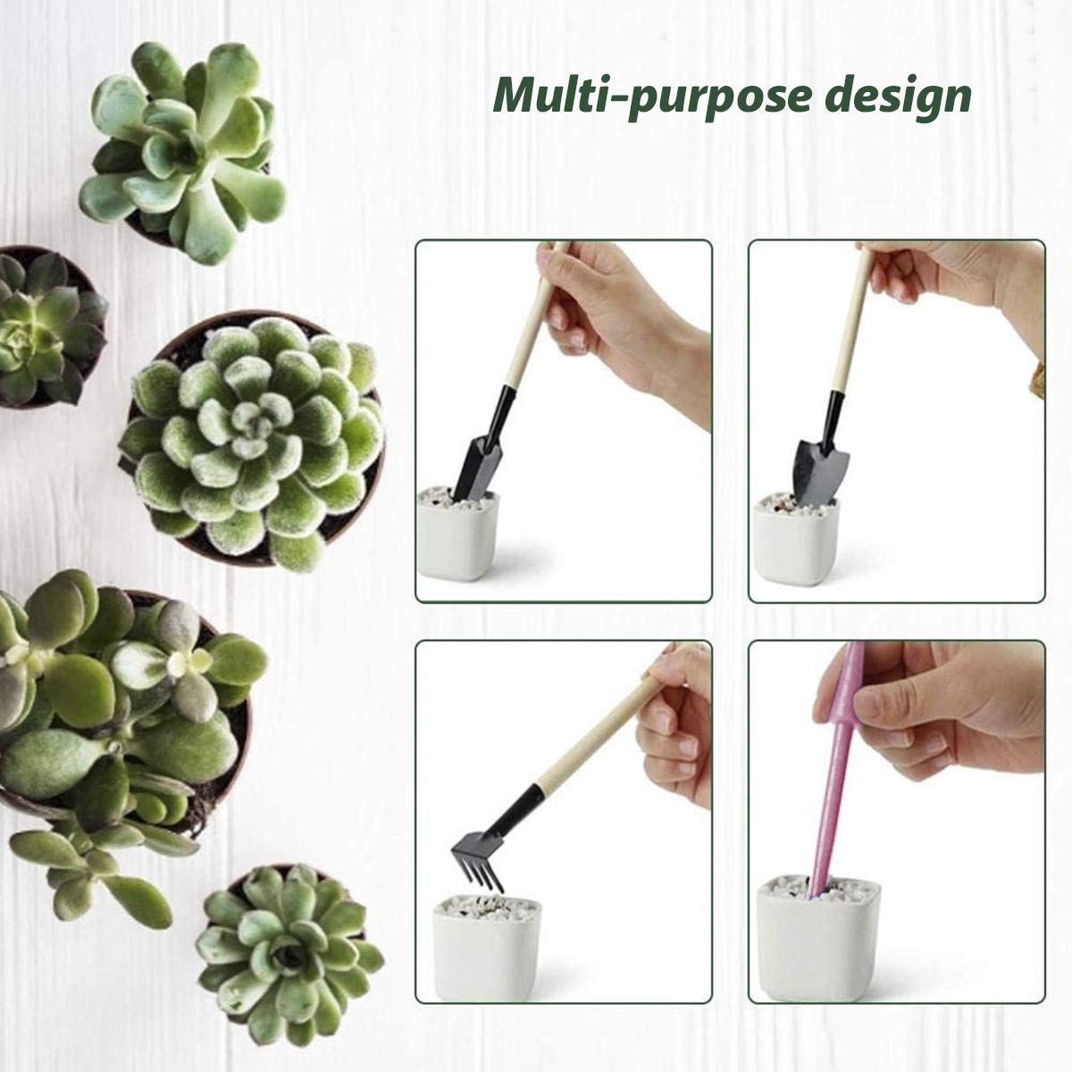 16-Piece Succulent Tool Kit for Indoor Plants & Fairy Gardens