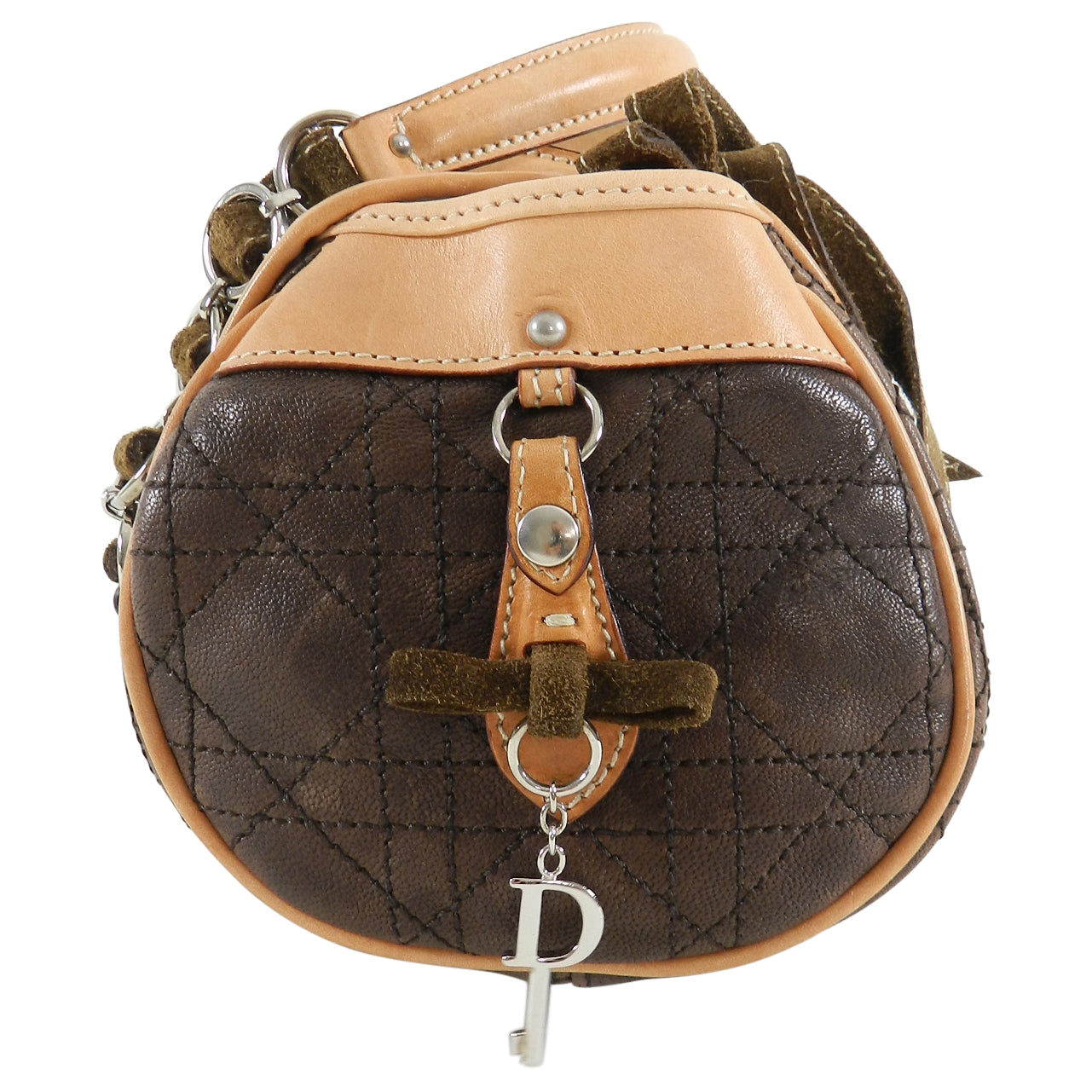 Christian Dior Romantique Small Leather Handbag in Brown - Luxury Crossbody Bag for Women, Perfect for Date Night & Evening Events