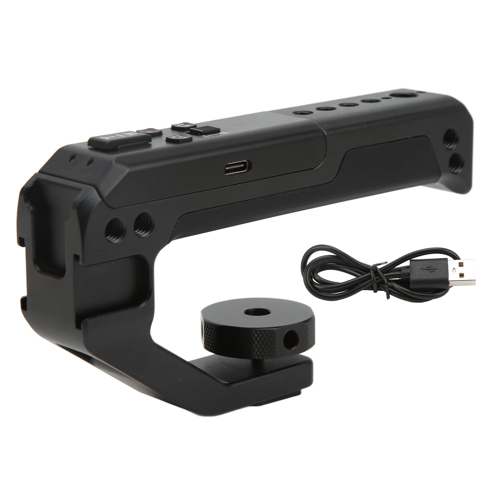 Vifemify Camera Top Handle - Professional Camera Rig Hand Grip with Cold Shoe Mount & Wireless Remote Control - Perfect for DSLR, Mirrorless Cameras - Ideal for Vlogging, Filmmaking, and Photography