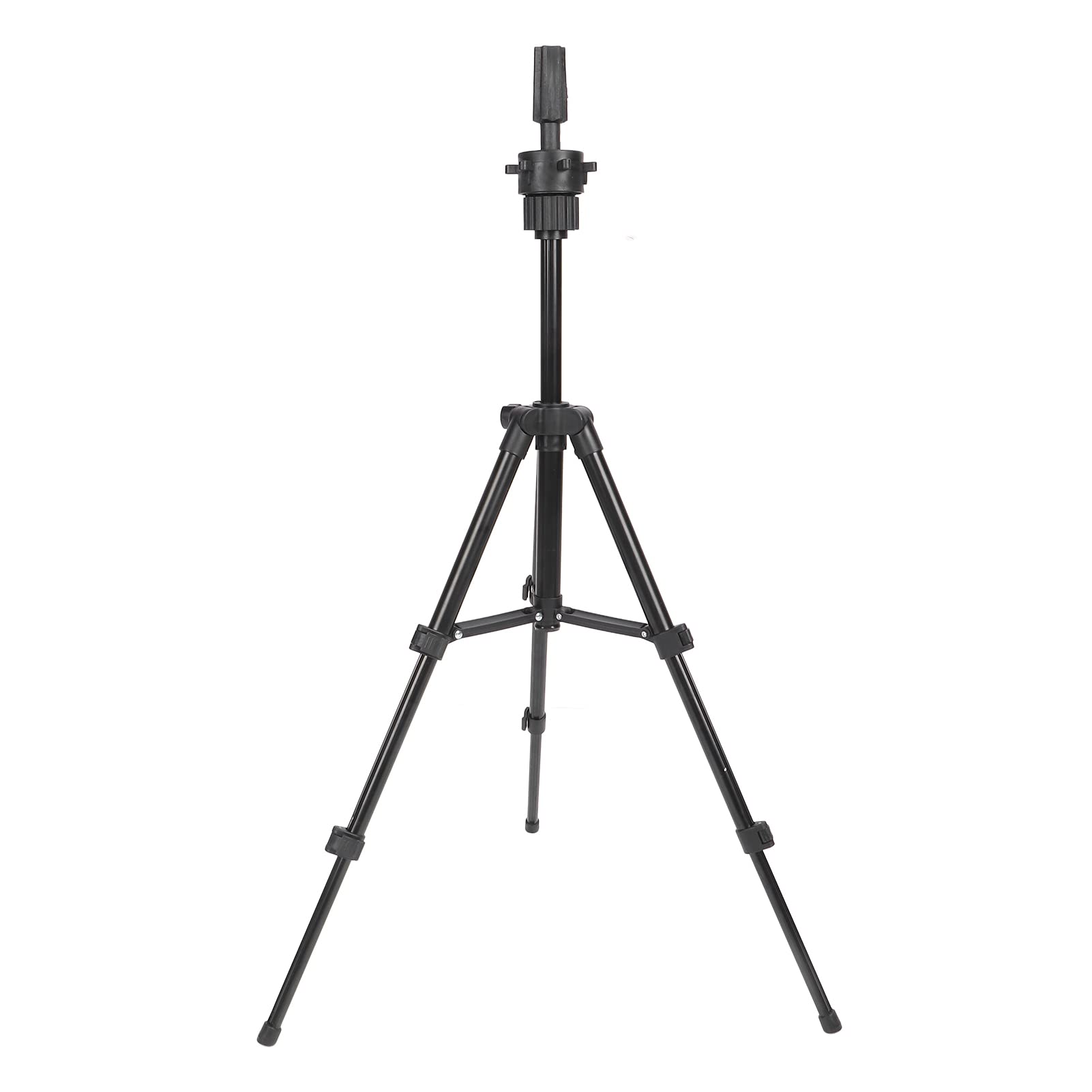 Adjustable Aluminum Alloy Wig Head Tripod Stand - Sturdy Mannequin Head Holder with Strong Grip for Hair Salon, Cosmetology & Photography | Portable Folding Design for Styling, Training & Display