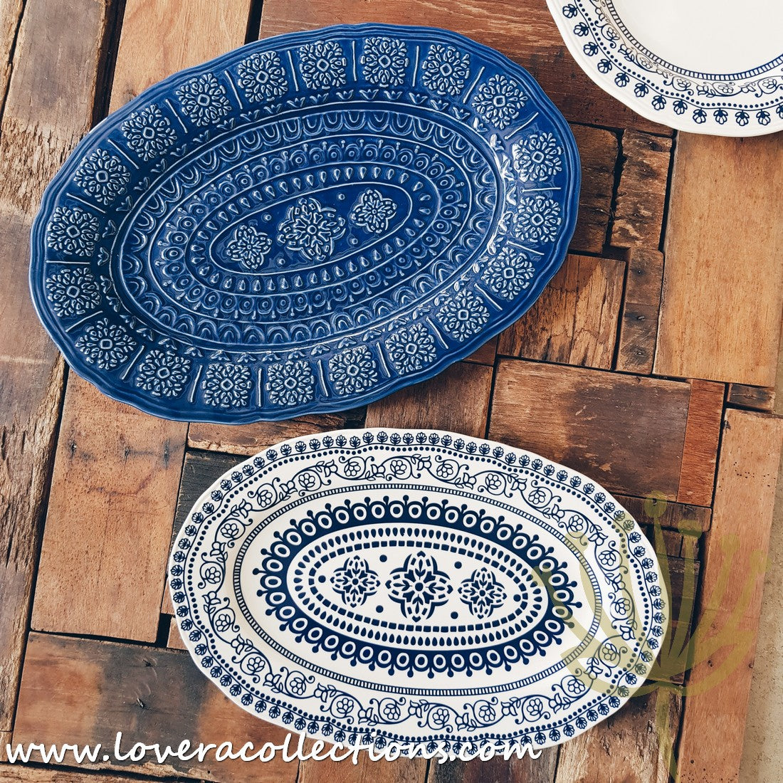 Adelaide Blue & White Dinnerware Set - Elegant Ceramic Plates, Bowls & Serving Dishes for Dining & Entertaining | Perfect for Dinner Parties, Family Meals & Special Occasions