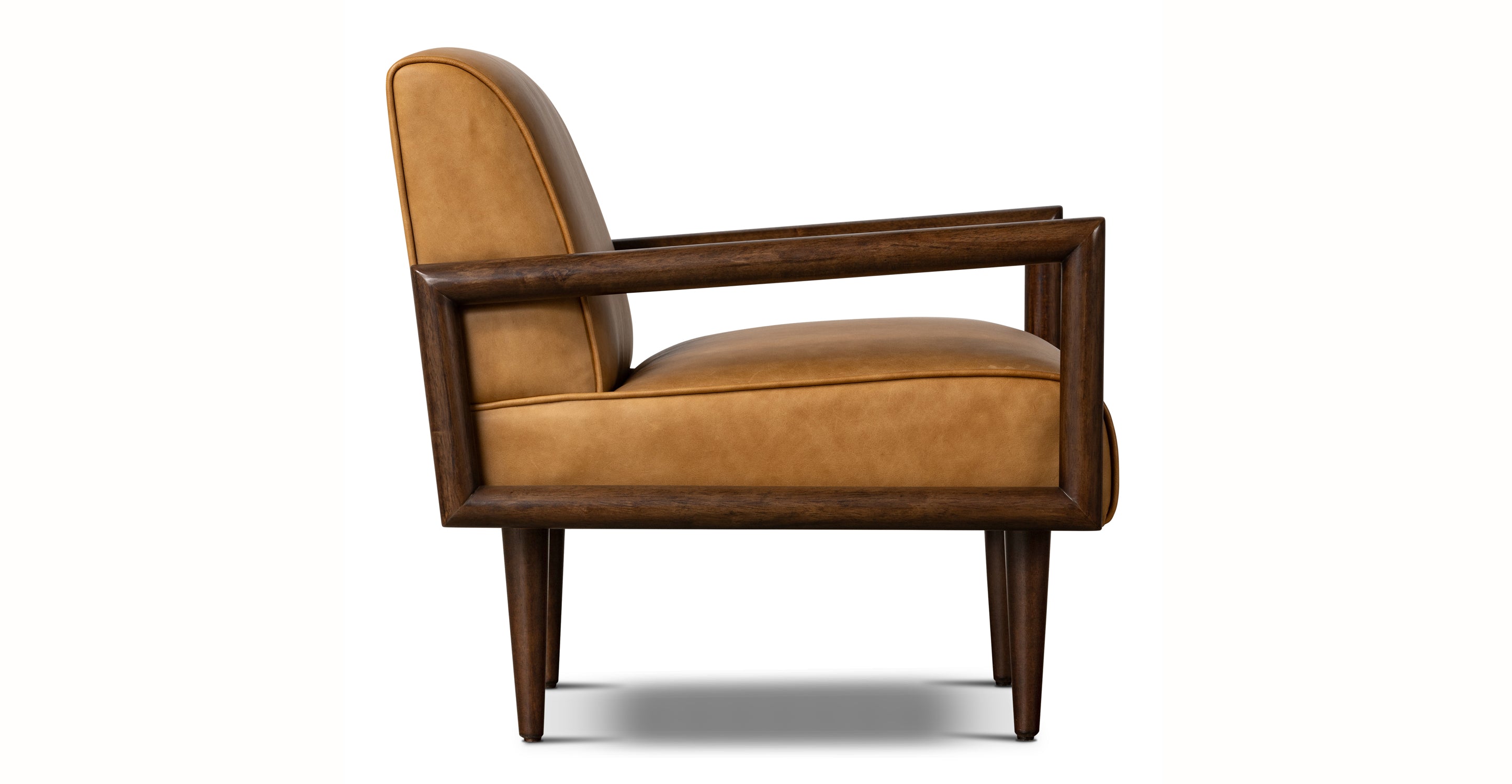 Viborg Modern Lounge Chair - Comfortable Accent Chair for Living Room, Bedroom, Office - Soft Upholstered Fabric with Sturdy Wooden Legs - Perfect for Relaxing, Reading, or Napping