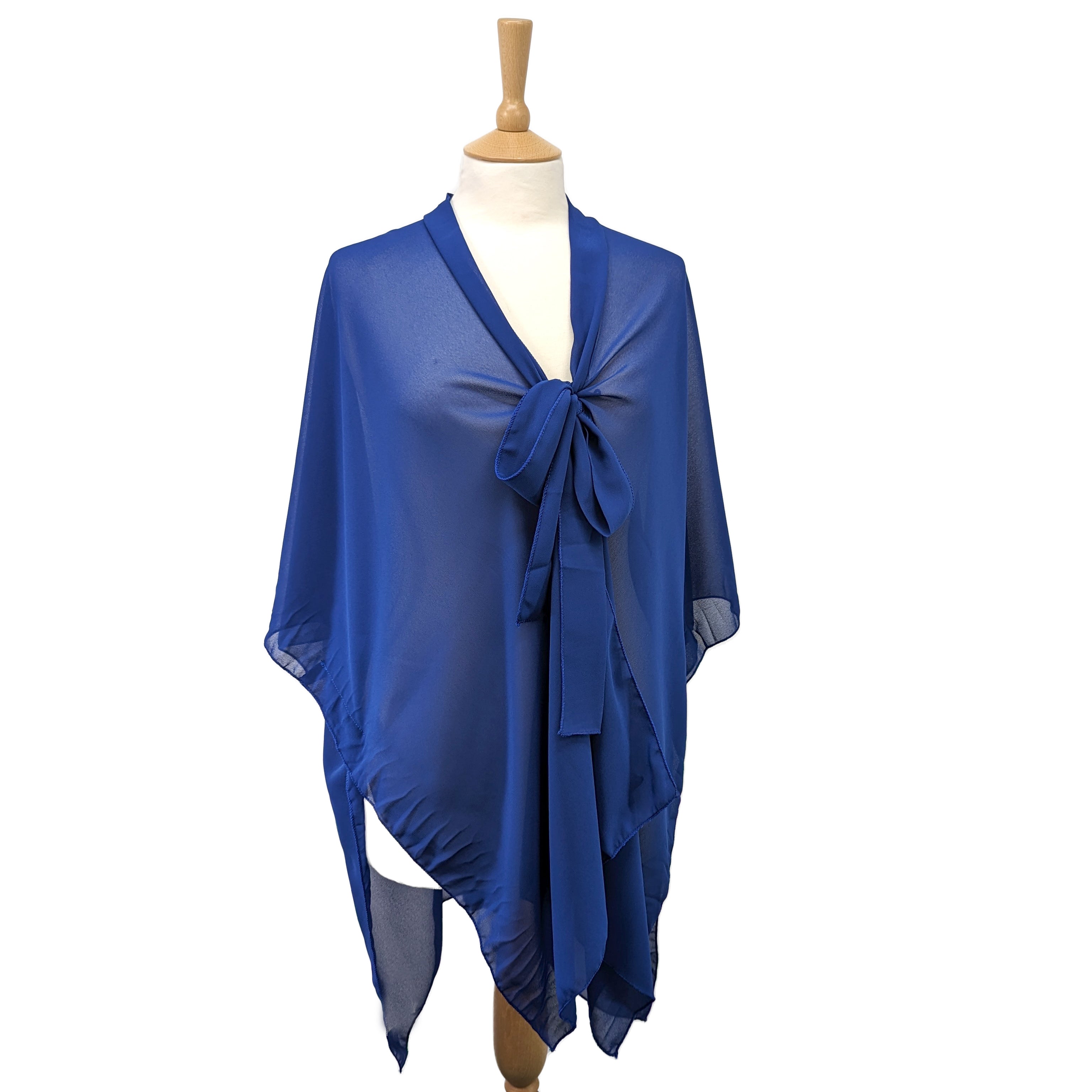 Rebais Premium Scarf Tie Kaftan (90x180cm) - Soft Black Wrap Shawl for Women - Perfect for Beach Cover-Up, Evening Wear & Boho Fashion