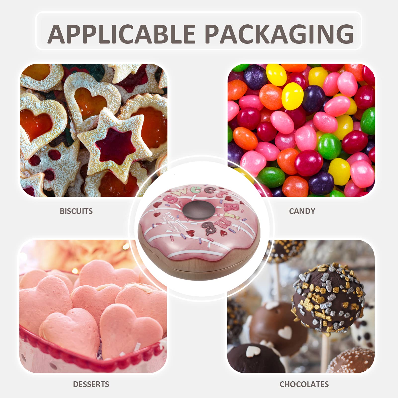 KESYOO 2-Piece Tin Wedding Candy Box Set - Elegant Gift Container for Weddings, Parties & Special Occasions